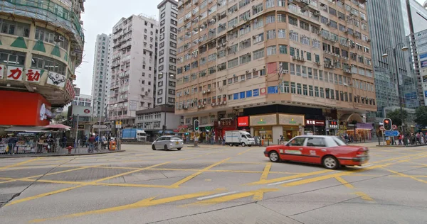 Jordan Hong Kong December 2018 Mensen Steken Weg — Stockfoto
