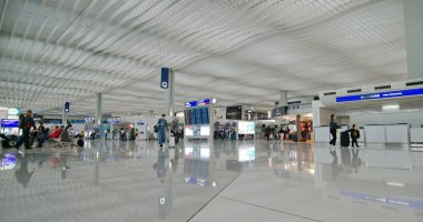 Chek lap kok, Hong Kong - 24 Kasım 2018: Hong Kong uluslararası havaalanı 