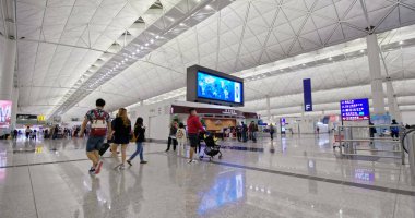 Chek lap kok, Hong Kong - 24 Kasım 2018: Hong Kong uluslararası havaalanı 