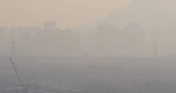 香港市の深刻な大気汚染 — ストック写真