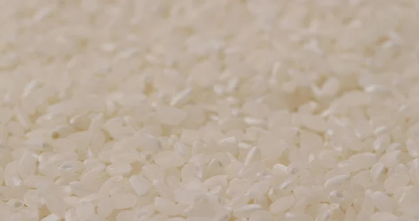 Stack White Uncooked Rice — Stock Photo, Image