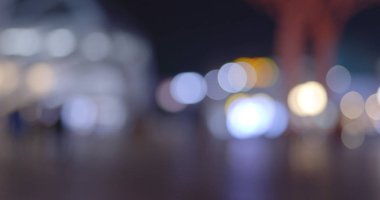Şehir gece manzaralı Bokeh