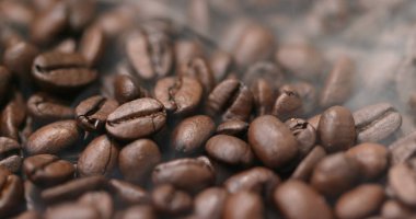 Kahve çekirdeği arka plan yığını 