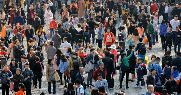 ラルゴ セナド マカオ 2019年1月22日 中国の新年の装飾とマカオ市 — ストック写真