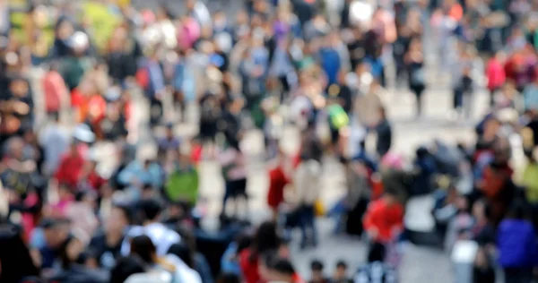 Desenfoque Gente Camina Calle — Foto de Stock