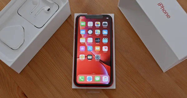 Гонконг Гонконг Января 2019 Года Iphone — стоковое фото