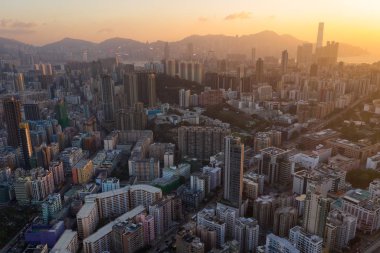 İçin Wan Kwa, Hong Kong - 29 Kasım, 2018: Top Hong Kong konut kenti