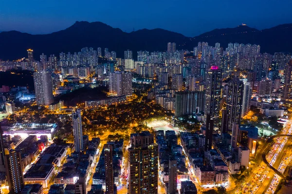 Kwa Wan Hong Kong Enero 2019 Vista Superior Ciudad Del —  Fotos de Stock