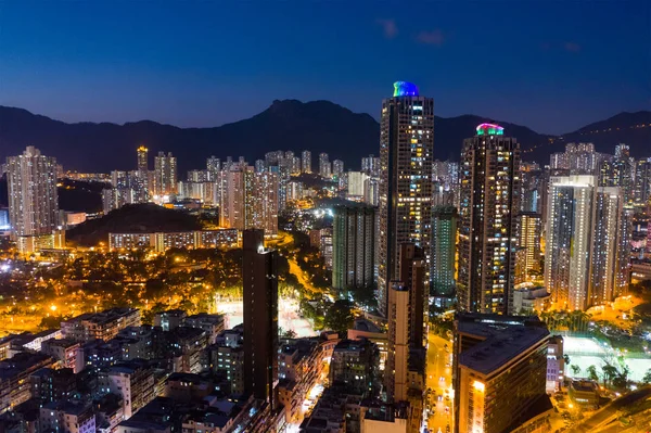 Chcete Wan Kwa Hong Kong Leden 2019 Pohled Centra Města — Stock fotografie