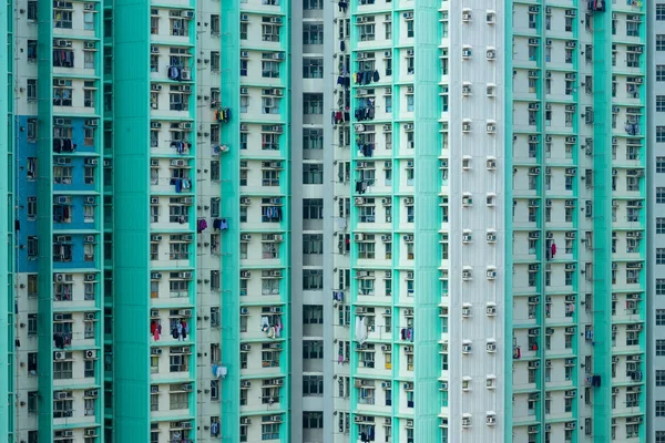 Außenseite Eines Wohnhauses Hongkong — Stockfoto