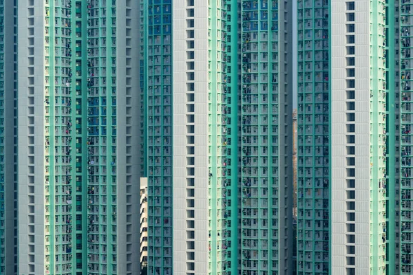 Экстерьер Многоквартирного Дома Гонконге — стоковое фото