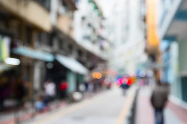 Vista Sfocata Della Strada Della Città — Foto Stock