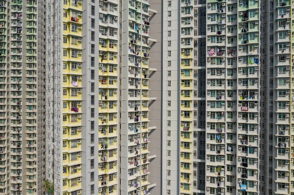 Exterior Apartment Building Hong Kong — Stock Photo, Image