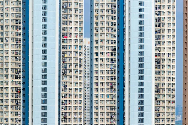 Außenseite Eines Wohnhauses Hongkong — Stockfoto