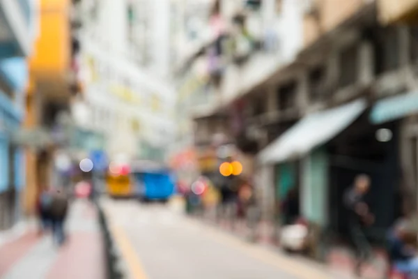 Vista Sfocata Della Strada Della Città — Foto Stock