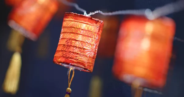 Red Little Lanterns Chinese New Year — Stock Photo, Image
