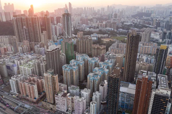 Kwa Wan 2018 香港住宅街の平面図 — ストック写真