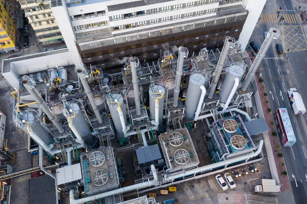 Kwa Wan 2019 香港ガス工場 — ストック写真