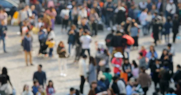 Bokeh Ludzi Chodzić Ulicy — Zdjęcie stockowe