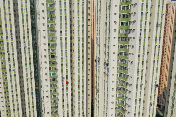 Apartment Building Facade Hong Kong — Stock Photo, Image