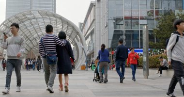 Shenzhen, Çin - 28 Ocak, 2018: Shenzhen city