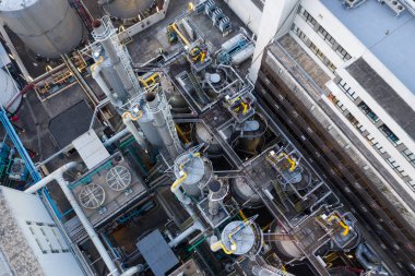 İçin Wan Kwa, Hong Kong - 29 Kasım, 2018: gaz fabrikası