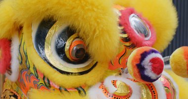 Geleneksel Çin Aslanı Yeni Yıl Dansı