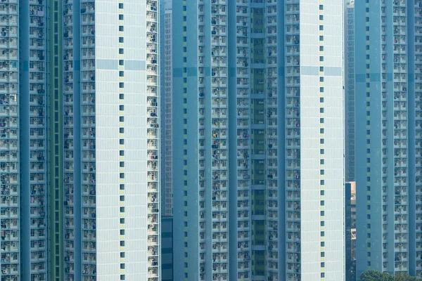 Buitenkant Van Flatgebouw Hong Kong — Stockfoto