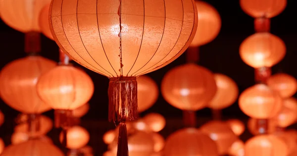 Red paper lanterns for chinese new year