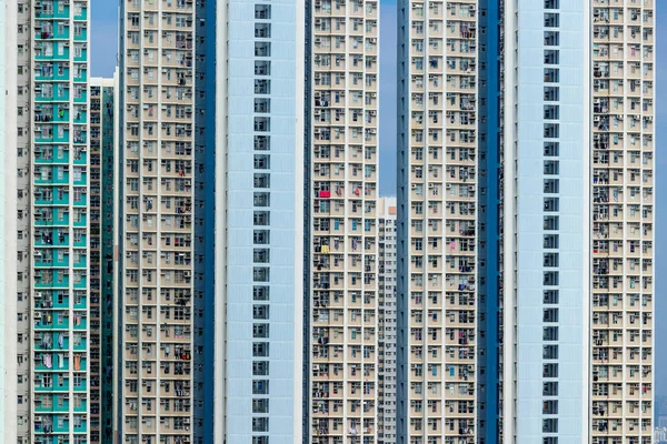 香港における集合住宅の外装 — ストック写真