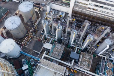 Wan Kwa, Hong Kong - 29 Ocak, 2019 için: Hong Kong gaz fabrikası