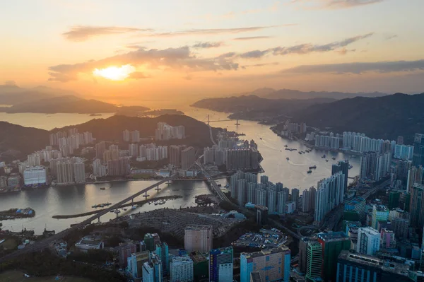 Tsuen Wan Hong Kong Februar 2019 Ansicht Der Stadt Von — Stockfoto