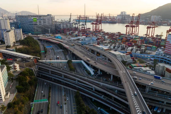 Kwai Tsing Hong Kong February 2019 Container Terminals Hong Kong — Stock Photo, Image