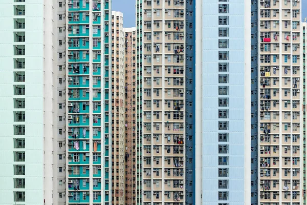 Hong Kong Immobilier Bâtiment Façade — Photo