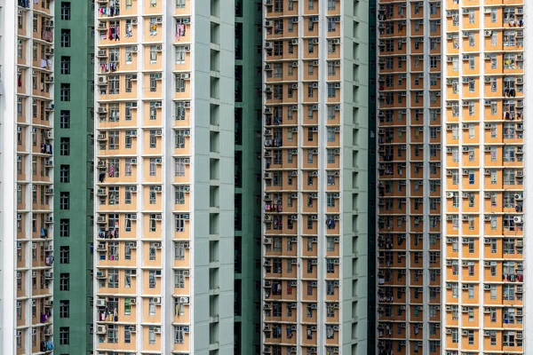 Facciata Dell Edificio Residenziale Hong Kong — Foto Stock