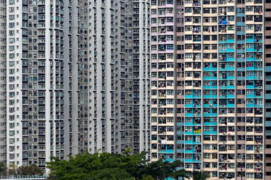 hong Kong yüksek bina cephe