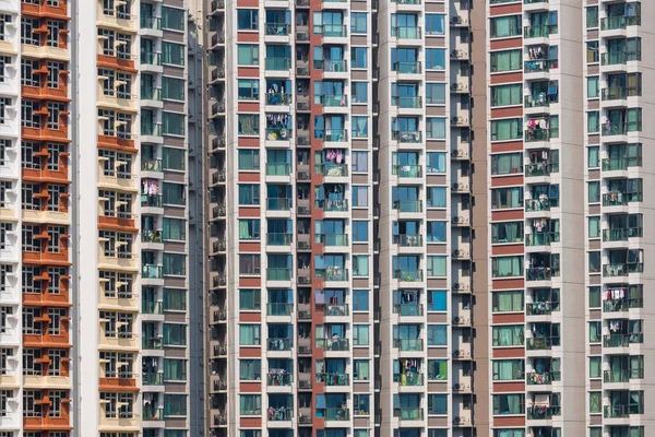 Épület Homlokzatán Hong Kong — Stock Fotó