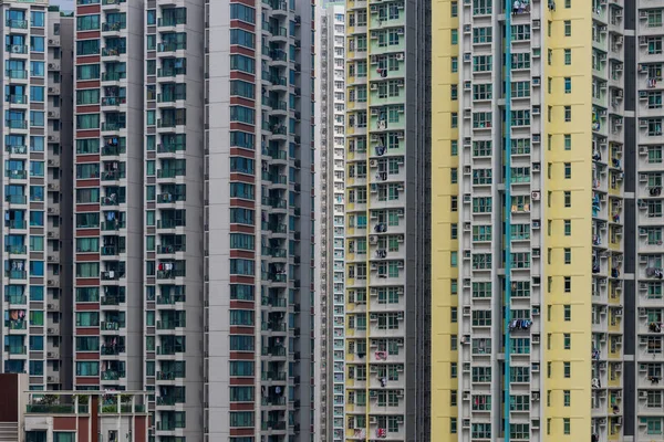 Épület Homlokzatán Hong Kong — Stock Fotó