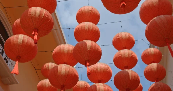 Lanternes Rouges Pour Nouvel Lunaire — Photo