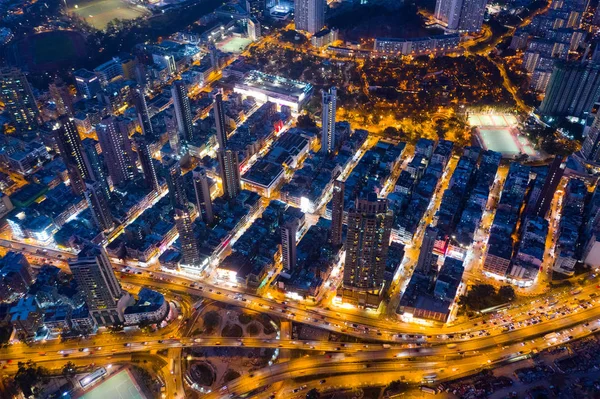 Città Kowloon Hong Kong Gennaio 2019 Vista Dall Alto Della — Foto Stock