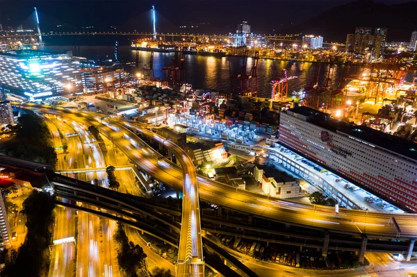 Kwai Tsing Hong Kong February 2019 Top View Kwai Tsing — Stock Photo, Image