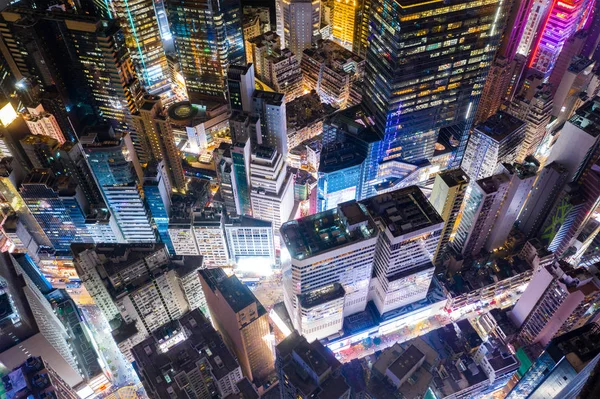 Causeway Bay Hong Kong Febrero 2019 Vista Arriba Hacia Abajo —  Fotos de Stock