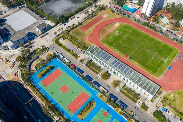 Vista Arriba Hacia Abajo Del Estadio Deportivo — Foto de Stock