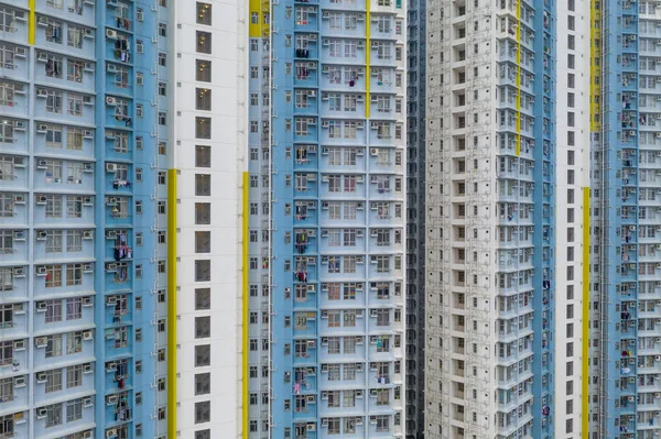 香港立面建筑的外墙 — 图库照片