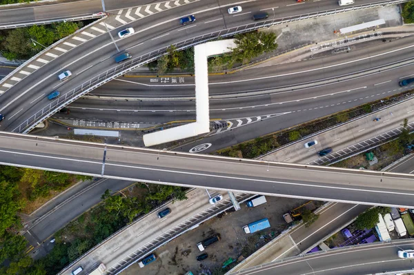 Vista Dall Alto Verso Basso Del Sistema Traffic — Foto Stock