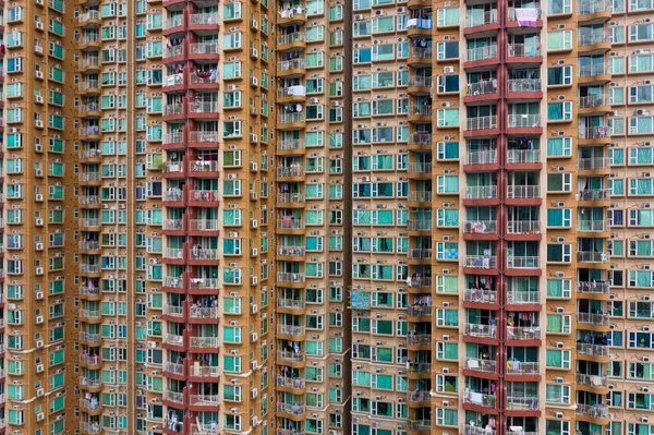 香港でのアパートの建物のファサード — ストック写真