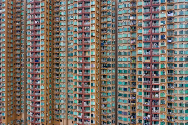 Фасад Здания Недвижимости Гонконге — стоковое фото
