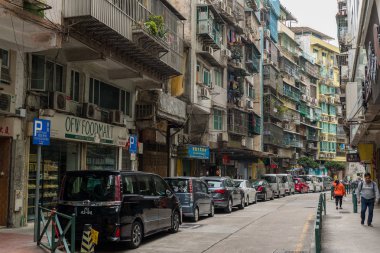 Freguesia de Santo Antonio, Makao - 21 Ocak 2019: Macau şehir merkezi