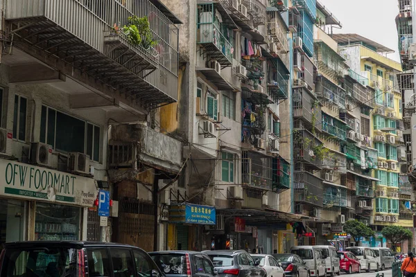 Freguesia Santo Antonio Macau Janeiro 2019 Centro Macau — Fotografia de Stock