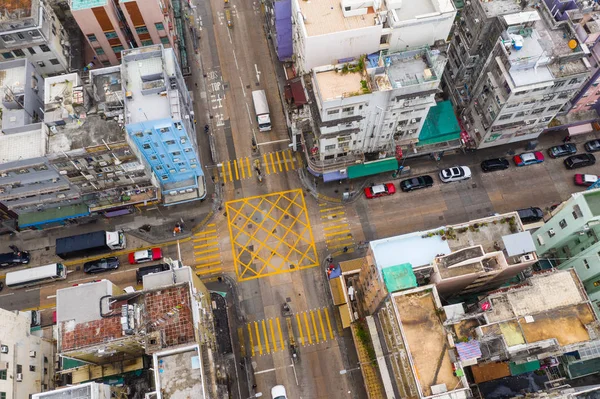 Kwa Wan Hong Kong Enero 2019 Vista Superior Ciudad Hong — Foto de Stock